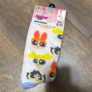 Powerpuff Girls Crew Socks adults size 9-13 ! NWT